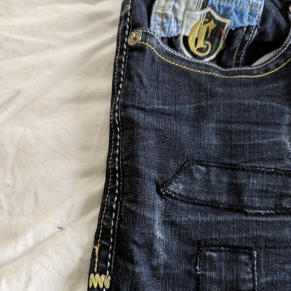 COOGI Patchwork Dark Denim Jeans - Picture 4 of 16